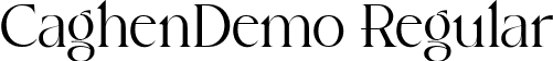 CaghenDemo Regular font | Caghen_Demo.ttf