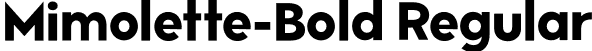 Mimolette-Bold Regular font | Mimolette-Bold.otf