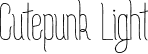 Cutepunk Light font | Cutepunk_Light.otf