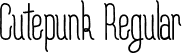 Cutepunk Regular font | Cutepunk_Regular.otf