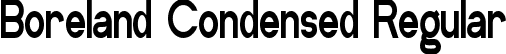 Boreland Condensed Regular font | BorelandCondensed.ttf