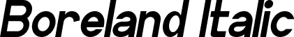 Boreland Italic font | BorelandItalic.ttf