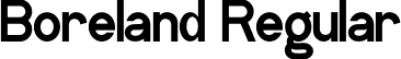 Boreland Regular font | Boreland.otf