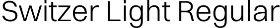 Switzer Light Regular font | Switzer-Light.otf