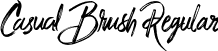 Casual Brush Regular font | CasualBrush-Regular.otf