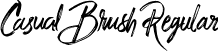 Casual Brush Regular font | CasualBrush-Regular.ttf