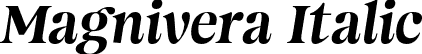 Magnivera Italic font | MagniveraTrial-Italic.otf