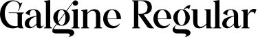 Galgine Regular font | Galgine.otf