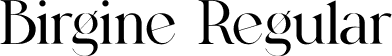 Birgine Regular font | Birgine.otf