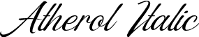 Atherol Italic font | Atherol.ttf