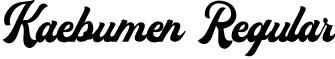 Kaebumen Regular font | Kaebumen.otf