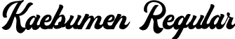 Kaebumen Regular font | Kaebumen.ttf