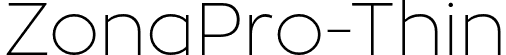 ZonaPro-Thin font | ZonaPro-Thin.otf