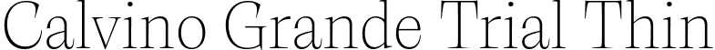 Calvino Grande Trial Thin font | Calvino-Grande-Thin-trial.ttf