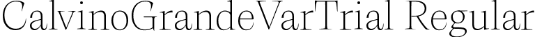 CalvinoGrandeVarTrial Regular font | Calvino-Grande-Variable-trial.ttf