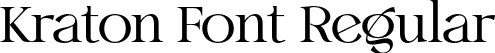 Kraton Font Regular font | Kraton.otf