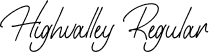 Highvalley Regular font | Highvalley.ttf