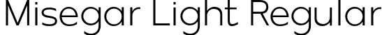 Misegar Light Regular font | Misegar-Light.otf