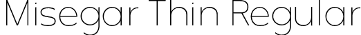 Misegar Thin Regular font | Misegar-Thin.otf