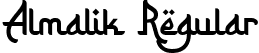 Almalik Regular font | AlmalikRegular-1Gr1Z.ttf