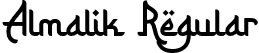 Almalik Regular font | AlmalikRegular-RpPM3.otf