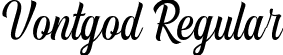 Vontgod Regular font | VontgodRegular-OV7rd.ttf