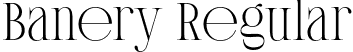 Banery Regular font | BaneryRegular-7B7Ew.otf