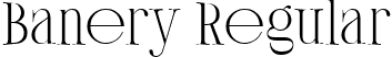 Banery Regular font | BaneryRegular-mLg8j.ttf