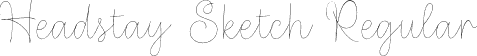 Headstay Sketch Regular font | Headstay Sketch.otf