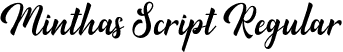 Minthas Script Regular font | minthas-script.otf