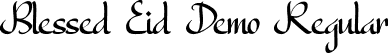 Blessed Eid Demo Regular font | BlessedEidDemoRegular.ttf