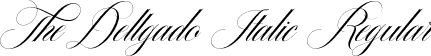 The Dellgado Italic Regular font | The Dellgado Italic 1.otf
