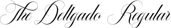 The Dellgado Regular font | The Dellgado.otf