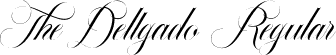 The Dellgado Regular font | The Dellgado.ttf