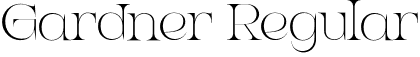 Gardner Regular font | Gardner.otf