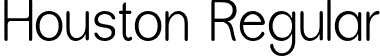 Houston Regular font | houstonotf.otf