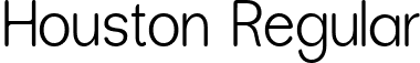 Houston Regular font | houstonttf.ttf