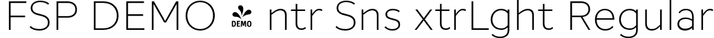 FSP DEMO - ntr Sns xtrLght Regular font | Fontspring-DEMO-intersans-extralight.otf