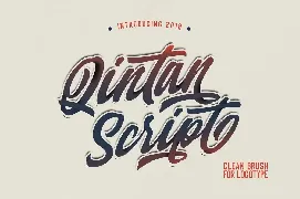 Qintan Script font