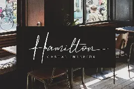 Hamilton - Elegant Signature font