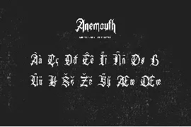 Anemouth font