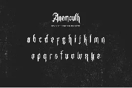 Anemouth font