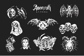 Anemouth font