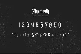 Anemouth font