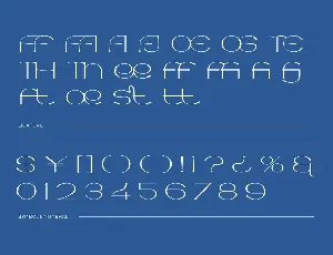 Yogie Vecan - Skinny Font