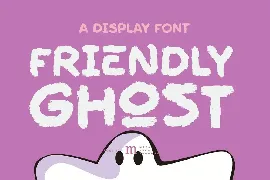 Friendly Ghost | A Display Font