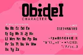 Obidel - Playful Decorative font