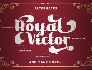 Royal Victor - Victorian Display Font