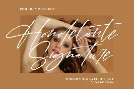 Hondelante Modern Signature Font