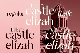 The Castle Elizah Serif Font